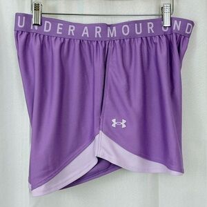 Under Armour Woman’s Play Up 3.0  Lavender Athletic/Performance Shorts 2XL  NWT